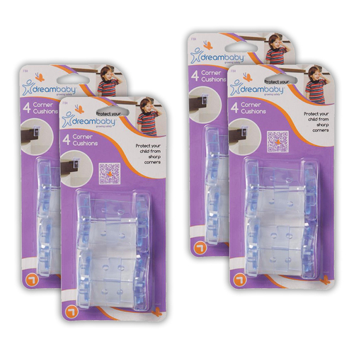 16pc Dreambaby Baby Safety Corner Cushions Clear
