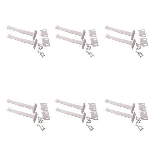6x 2pc Dreambaby Durable Safety Catches Child Cabinet/Drawer Locks