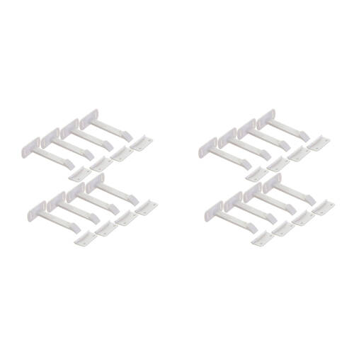 2x 8pc Dreambaby Adhesive Safety Latches Long Child Cabinet/Drawer Lock