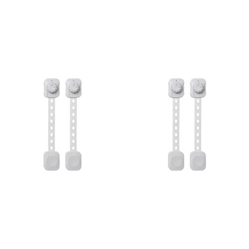 2x 2pc Dreambaby Twist 'N Lock Multi-Purpose Latches - White