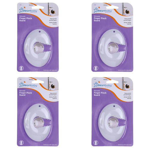 4PK Dreambaby Silicone Finger Pinch Guard Child Proof Door Stopper