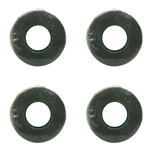 4PK Belle Foam Wet Ring Round 20cm Florla Party Decor - Green
