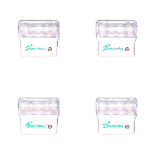 4PK Dreambaby Fluoresent Auto-Sensor Night Light Child Bedroom Lighting