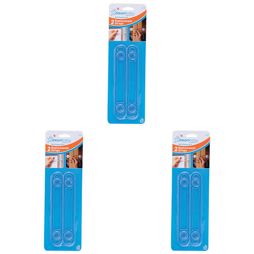 3x 2pc Dreambaby Multi-Purpose Latches Replacement Straps
