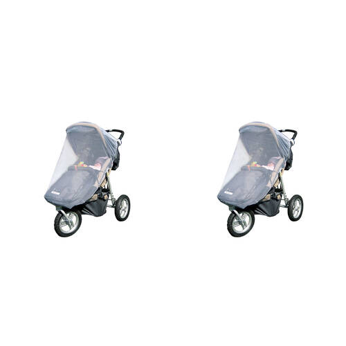 2PK Dreambaby Stroller Insect/Mosquito Netting - White