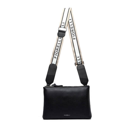 Fiorelli Women's Remi Crossbody Shoulder Bag w/ Slim Pocket 28x19.5cm Black
