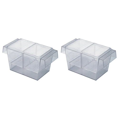 2PK Boyu Aquarium/Fish Tank Floating Fish Hatchery Double 9.5x20x10cm