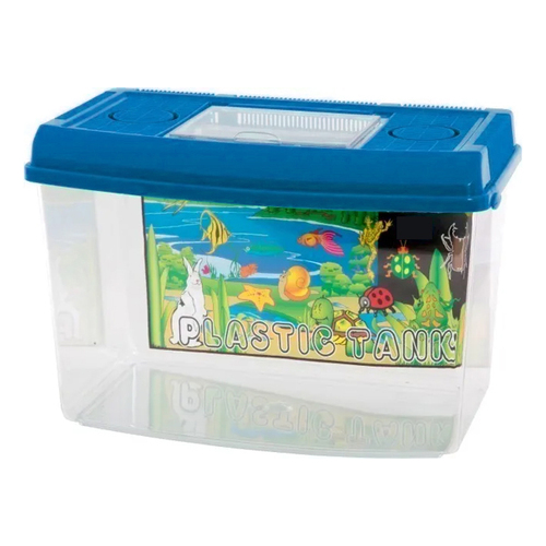 Plastic Fish/Bug/Insect Aquarium Container Extra Large 36cm 12L w/Lid Assorted