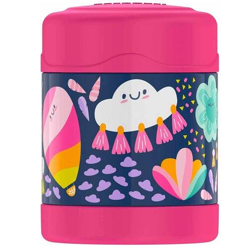 Thermos 290ml Funtainer Vacuum Insulated Food Jar Whimsical Clouds