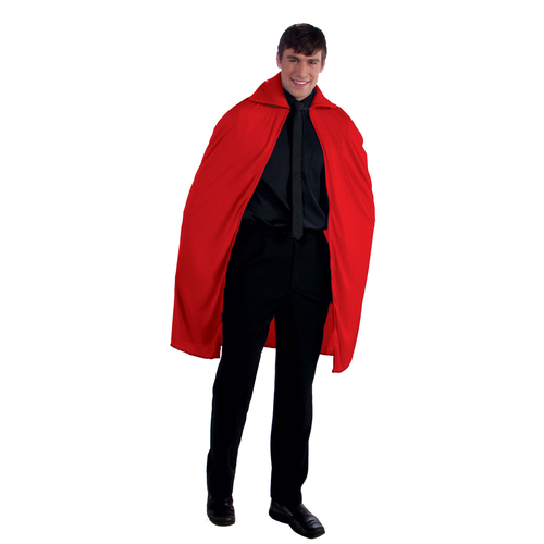 2PK Rubies 114cm Fabric Red Cape Halloween Costume/Outfit - Adult