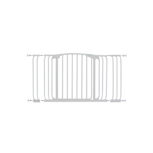 Dreambaby Hallway Security Gate 108cm w/ 9/18cm Extension Set - White