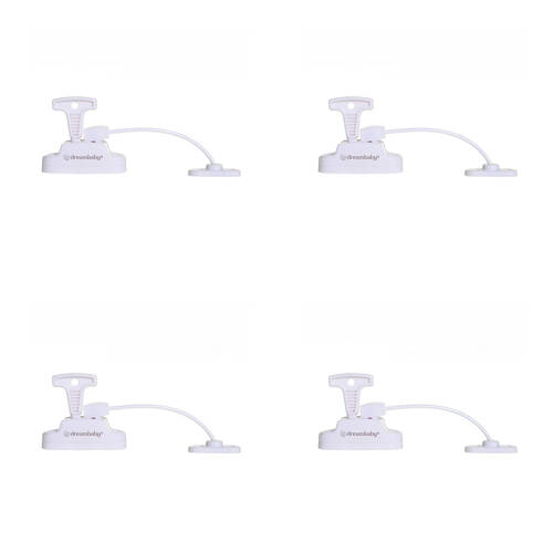4PK Dreambaby Breezz-Lock Keyed Window Restrictor Window Lock