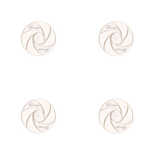 4x 2pc Dreambaby Protect A Wall Protector Mounting Cup - White