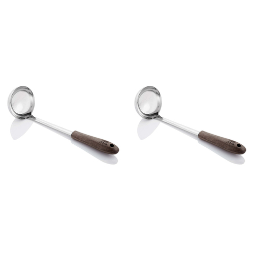 2PK Stanley Rogers Black Walnut/Stainless Steel Soup Ladle