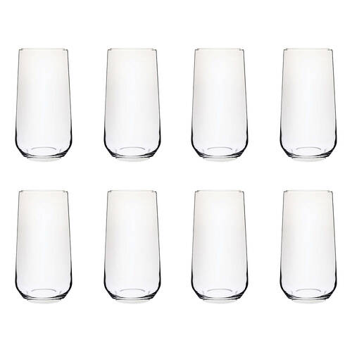 2 x 4pc Wiltshire Allegra Long Drinking Glass Tumblers 470ml