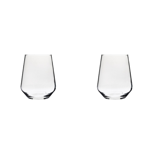 2 x 4pc Wiltshire Classico Stemless Wine Drinking Glasses Set 435ml