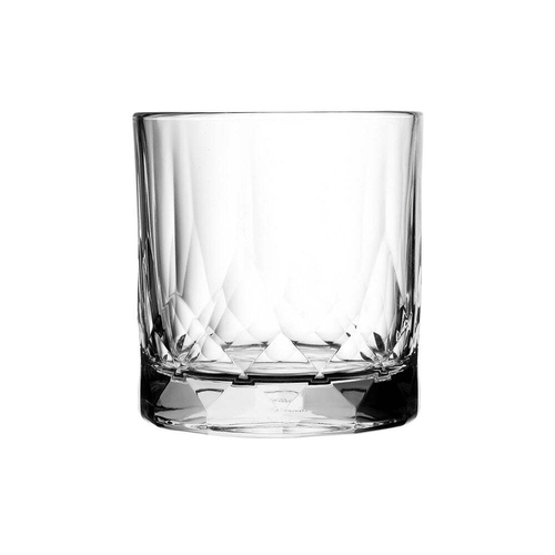 4pc Wiltshire Heavy Based Salute Double Rock Drinking Glasses Set 350ml