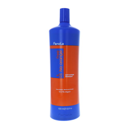 Fanola 1L No Orange Vegan Hair Care Shampoo For Brunette Hair