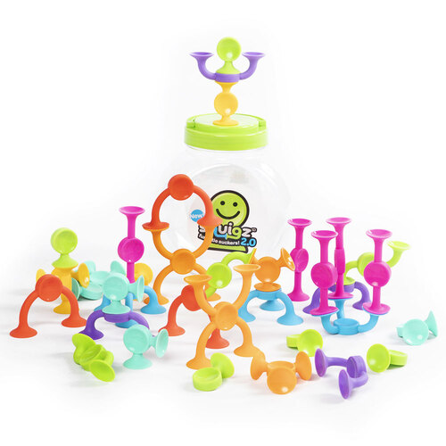36pc Fat Brain Toys Squigz Suction Construction Toy 2.0 3+
