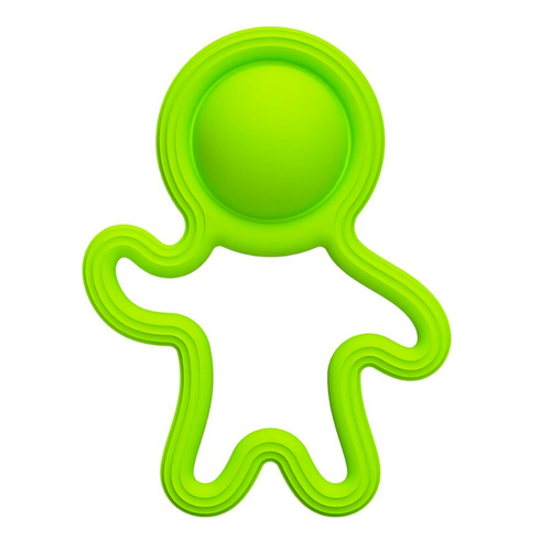 Fat Brain Toy Co. Lil Dimpl Kids Silicone Teether Toy Green 14cm 0m+