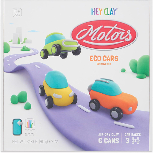 3pc Hey Clay Eco Motors Kids/Childrens Creative Set 6-36m
