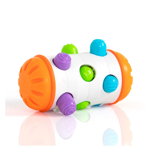 Fat Brain Toys Rolio Colourful Pegs Sensory Rattle Toy 6M+
