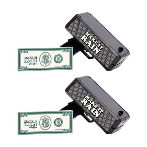 2PK  Funnybone Make It Rain Money Maker Cash Launcher Party Game Fun Toy