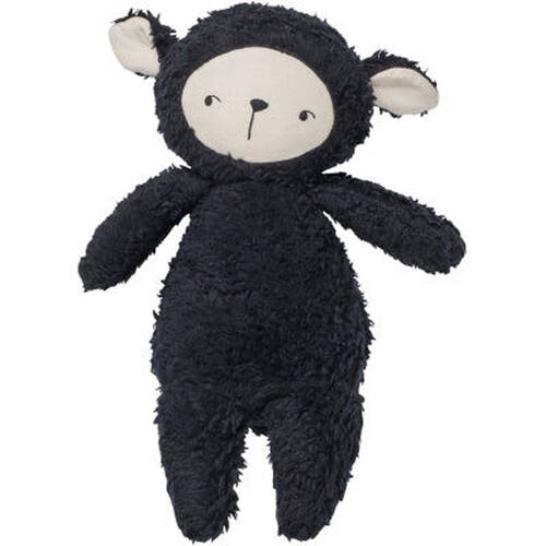Fabelab Buddy Sheep Fluffy Newborn Baby Stuffed Animal Toy 18x32cm Black