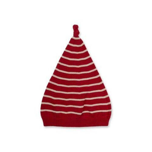 Fabelab Christmas Woodland Knitted Elf Hat Beanie Rio Red Kids Size 1-3y
