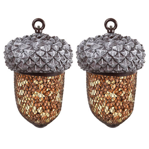 2PK Esschert Design Bird Feeder Garden & Outdoor Decor Acorn