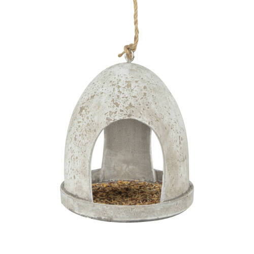 Esschert Design Round Hanging Bird Feeder Aged Resin Garden & Outdoor Decor