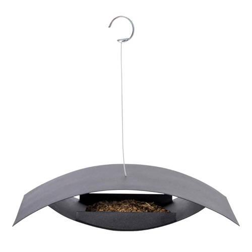 Esschert Design Hanging Bird Table Black Small Garden & Outdoor Decor
