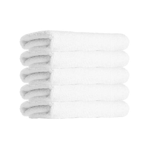 5PK Jason Commercial Astor Plain White Bath Mat 50x80cm