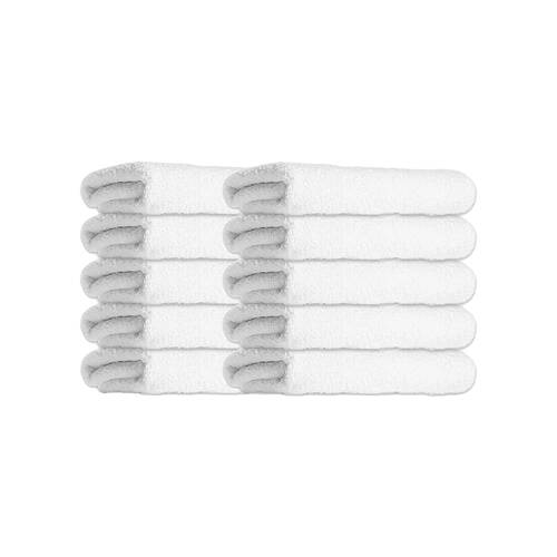 10PK Jason Commercial J-Dry Supreme Bath Mat 50x75cm - White