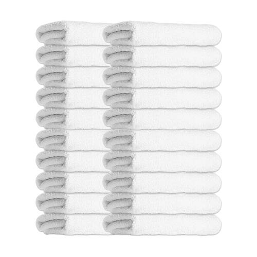 20PK Jason Commercial J-Dry Supreme Bath Mat 50x75cm - White
