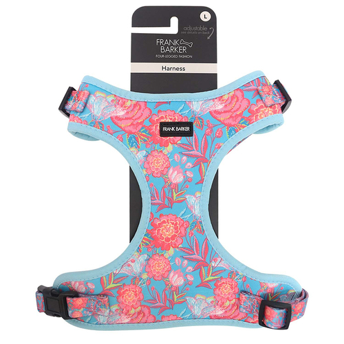 Frank Barker 52-82cm Adjustable Dog Harness L - Floral