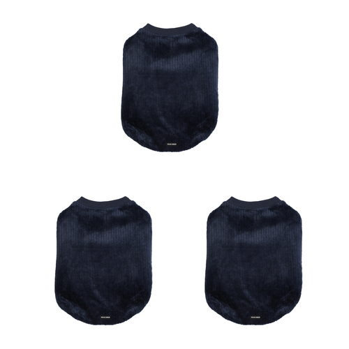3PK Frank Barker Velvet Lined Corduroy Coat Small - Navy