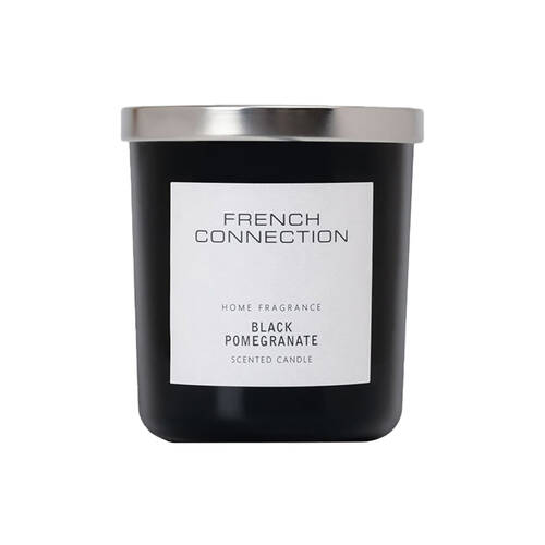 French Connection Black Pomegranate 2 Wick 30hr Medium Candle 251g