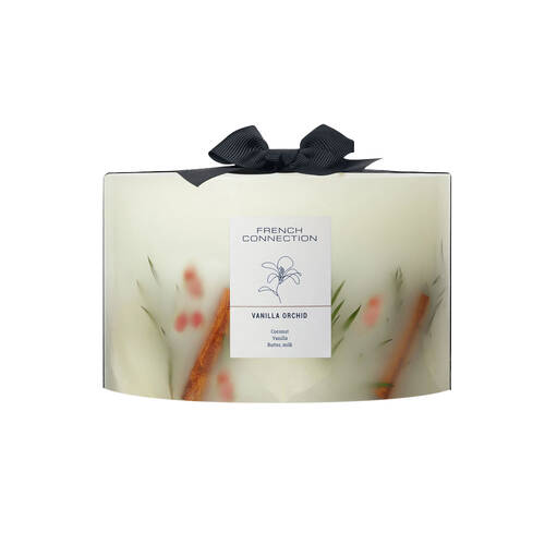 French Connection Vanilla Orchid Botanical 4 Wick Large Candle 1.5kg