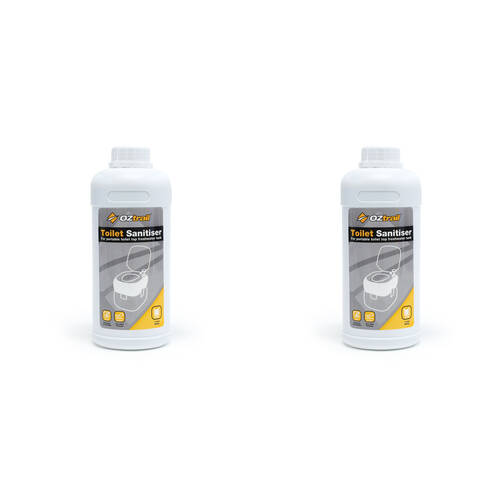 2PK OZtrail Portable Toilet Top Tank Camping Deodorizer Sanitiser 1L