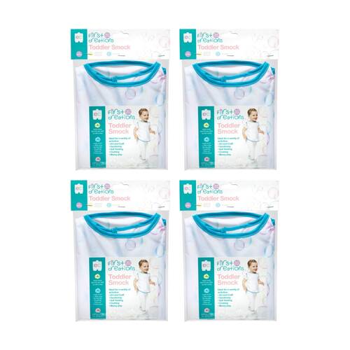 4PK First Creations Toddler Smock Sleeveless Kids Arts & Crafts Accessory 12m+