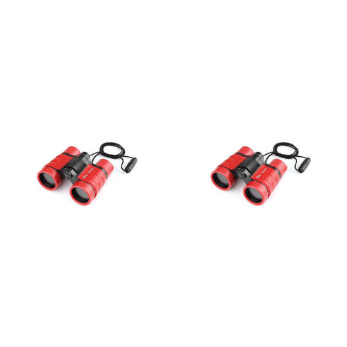 2PK Edu Toys Binoculars w/ Carrying Bag Kids/Children - Red