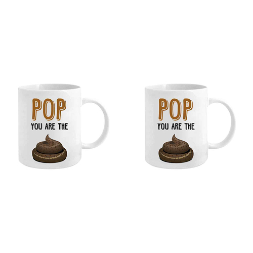 2PK Pop You Are The 360ml Ceramic Coffee/Tea Drink Mug w/ Handle