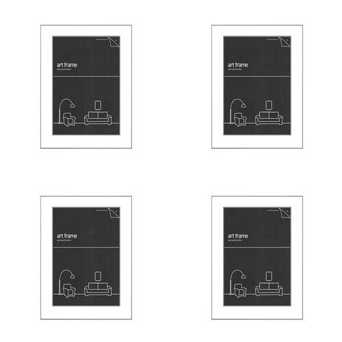 4PK Impact Rock Merchandise Deluxe Photo/Picture Frame 46x62cm White