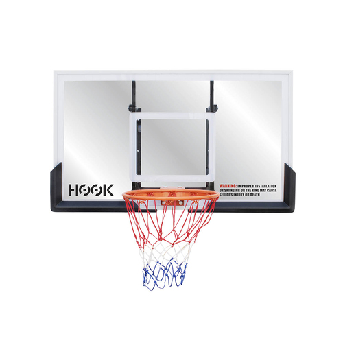 Hook 54" Breakaway Acrylic Basketball Hoop Backboard w/ Net