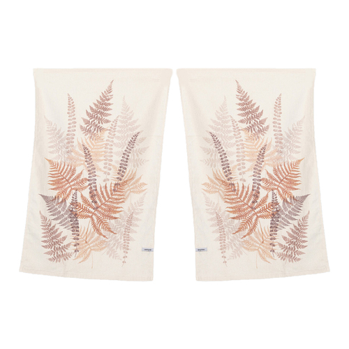 2pc Canningvale Aussie 45x70cm Cotton Tea Towel Botanical Fern