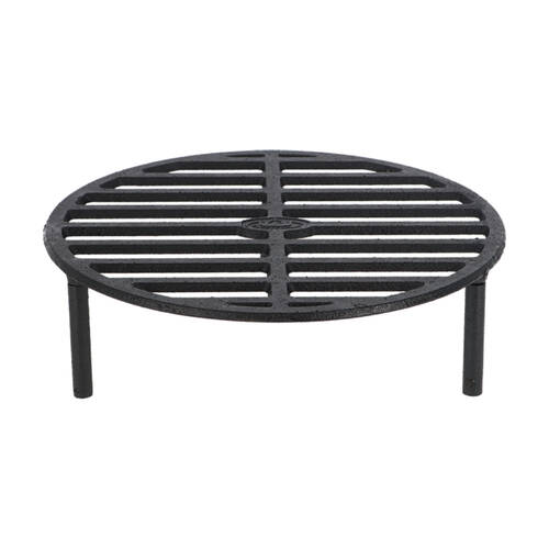 Esschert Design Cast Iron Fire Pit Grill Outdoor Camping Black