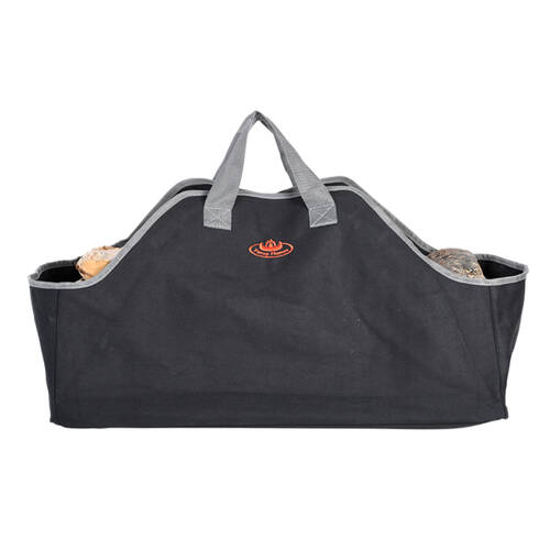 Esschert Design Log Carrier Bag Indoor Outdoor Black
