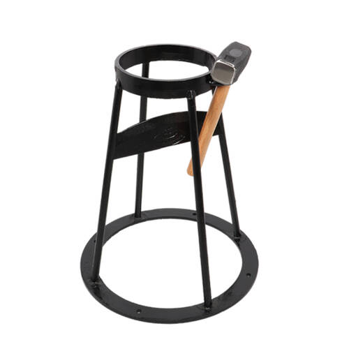 Esschert Design Kindling Wood Splitter Stand w/ Sledge Hammer Black