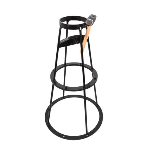 Esschert Design Kindling Wood Splitter Stand w/ Sledge Hammer Large Black